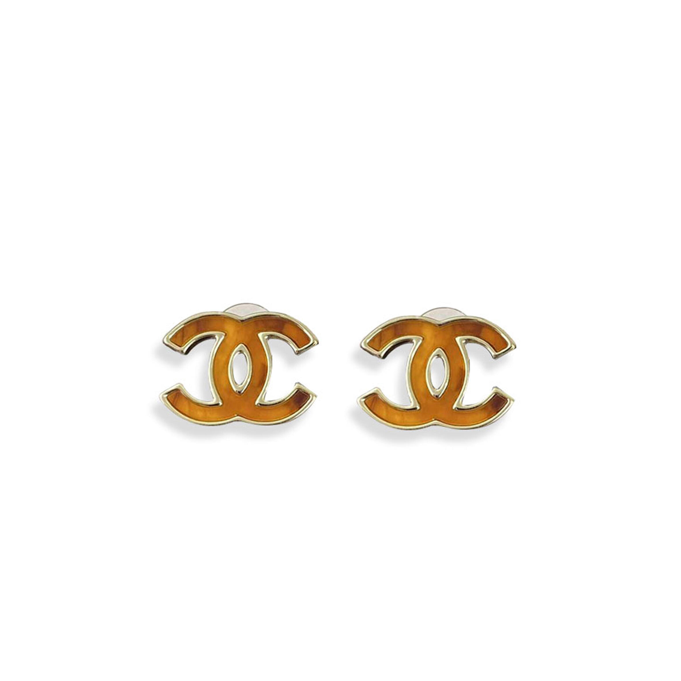 Ch**el double c earrings